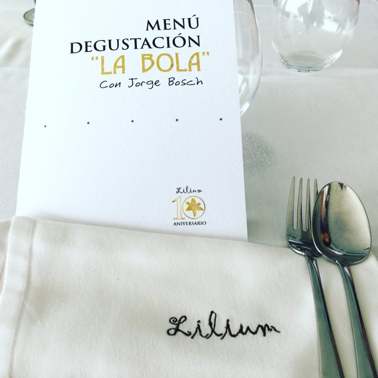 menú degustación La Bola