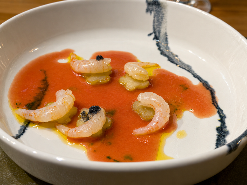 comerenlanzarote.com Gamba de La Santa, batata de jable, sandía de Soo